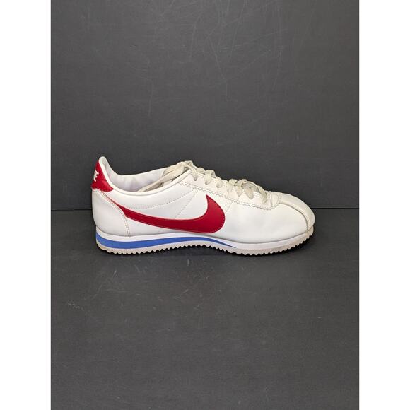 Nike Cortez Women’s Size 8 Leather White Blue Red OG Forest Gump 807471-103 - Picture 7 of 12